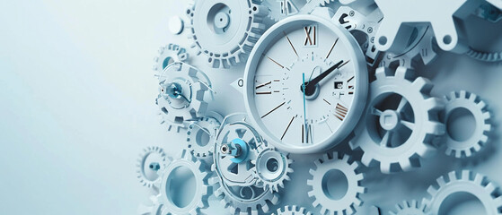 Success concept on white background financial planning.