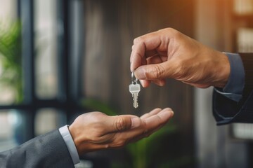  A Moment of Transition and Possibilities,This image is perfect for illustrating concepts related to real estate, property leasing, homeowner agreements, and mortgage loans.