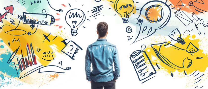 Success concept on white background innovation.