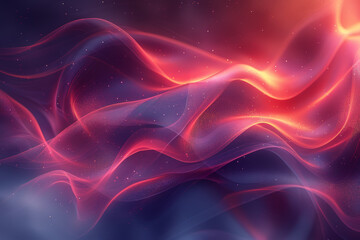 Obraz premium A colorful, abstract painting of a wave with a purple and red background