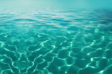 Obraz premium Closeup blurred blue sea background, top view surface blue water. abstract summer background.