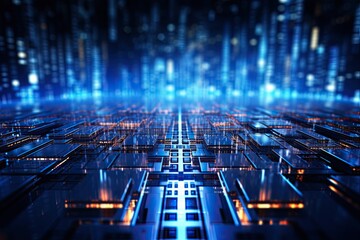 Futuristic Digital Cyberspace