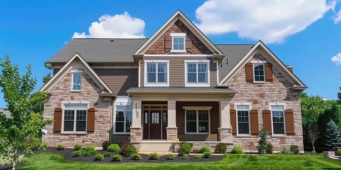 House with many windows and shutters