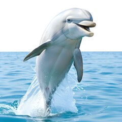 Obraz premium Dolphin Jumping Out of Water