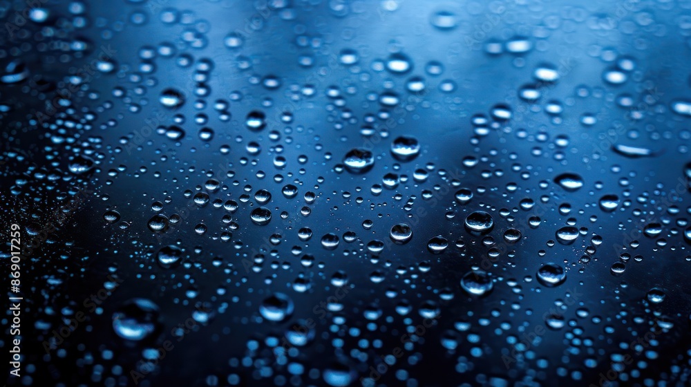 Poster the droplets are of various sizes and are spread out across the entire image