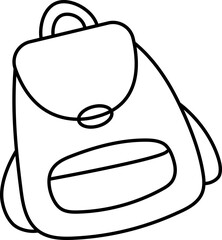 hand drawn illustration of a bag