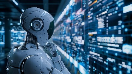 Fototapeta premium AI can analyze vast amounts of data to uncover patterns and insights.