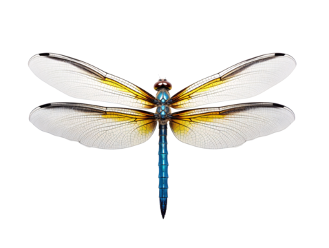 a dragonfly with transparent wings