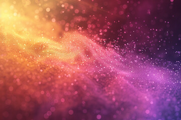 Obraz premium Futuristic colorful dust particle from red yellow purple, light ray beam, 3d rendering.