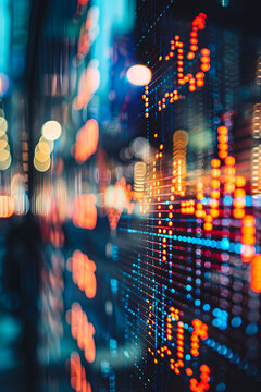 Negative correlation between stock prices and interest rates, scatter plot analysis