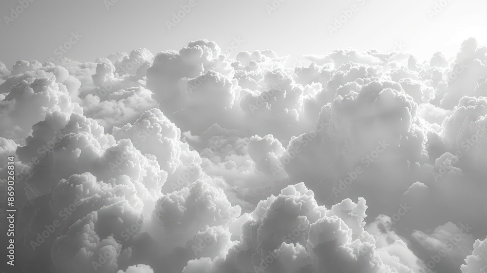 Poster the sky is filled with clouds, creating a sense of calm and serenity