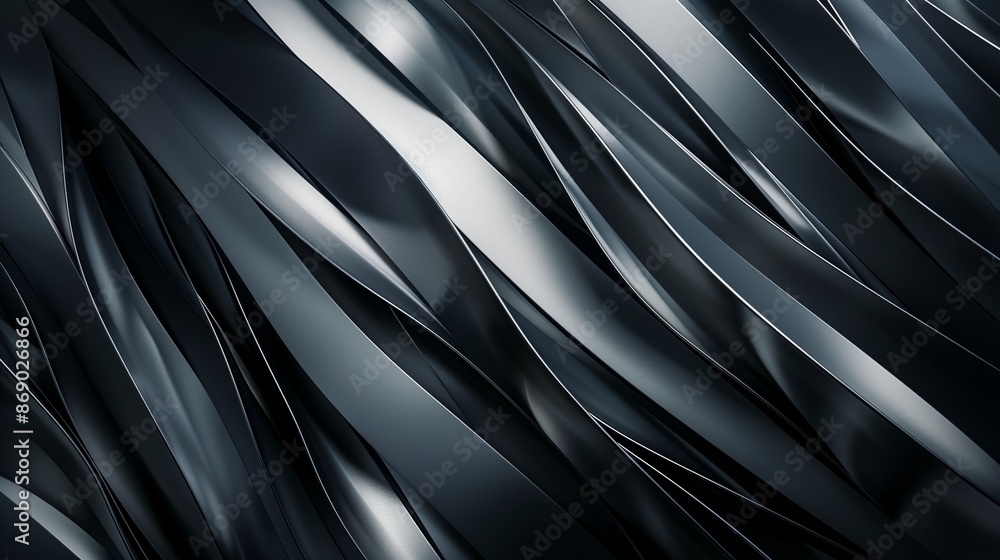 Poster a sleek, modern abstract background with sharp lines in a monochromatic scheme, ideal for contempora