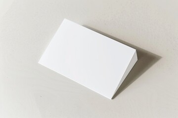 Business card mockup on isolated white background created with generative AI