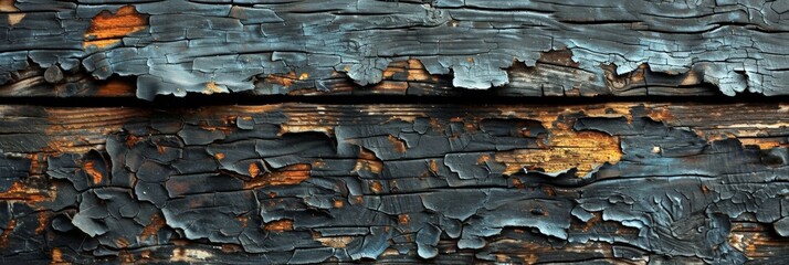 The texture pattern old  black charred wooden surface. board sooty, cracked. Grunge vintage  texture,  worn spots, frayed edges.
