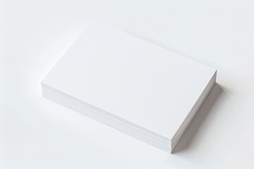 Business card mockup on isolated white background created with generative AI