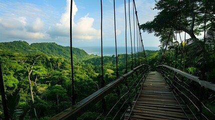 Landscape of a tropical island