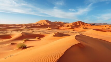 Landscape with red sand dunes img