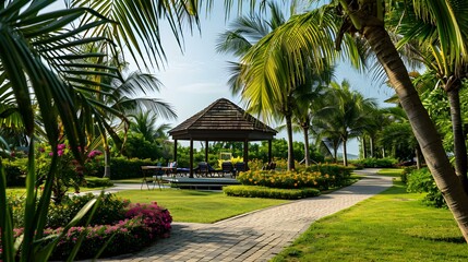 Fototapeta premium Prestigious tropical resort img