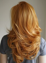 Fototapeta premium A woman with long red hair