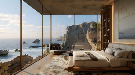 A luxury hotel room on the Chilean