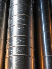 Industrial Metal Pipes.