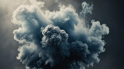 White cloudiness, transparency smoke generate ai