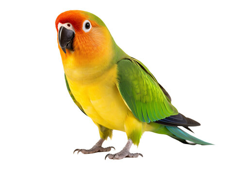 a bird with a colorful head