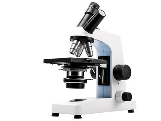 a white and black microscope