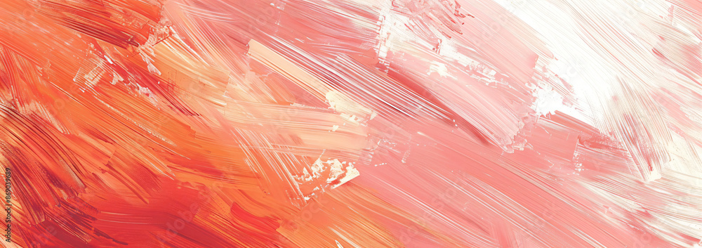 Poster a soft peach fuzz background with abstract brush strokes, creating an elegant and artistic wallpaper
