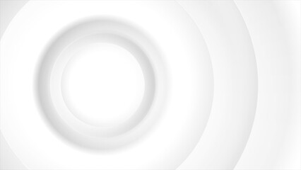 Fototapeta premium Grey white minimal soft circles abstract background