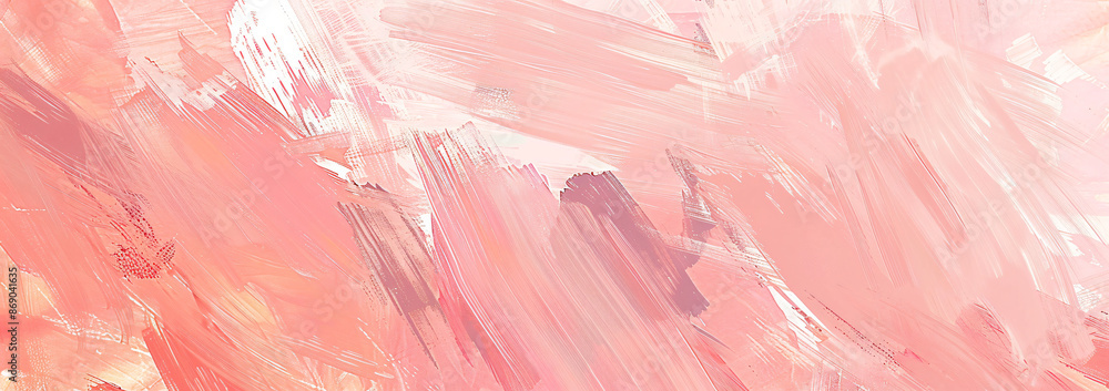 Poster a soft peach fuzz background with abstract brush strokes, creating an elegant and artistic wallpaper