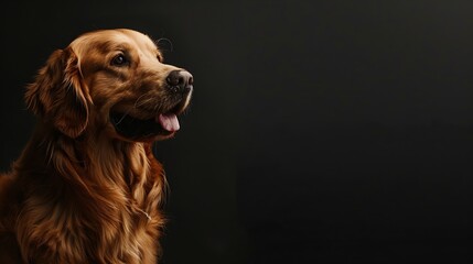 Obraz premium happy golden retriever dog bb : Generative AI