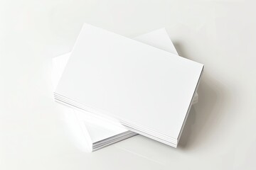 Business card mockup on isolated white background created with generative AI