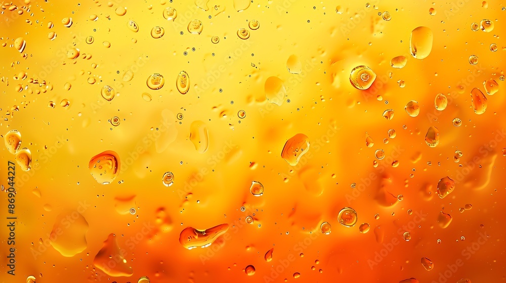 Leinwandbilder abstract orange colorful background with oil on water surface oil drops in water abstract psychedeli