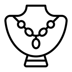Jewelry Line Icon Design
