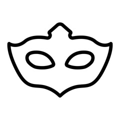 Eye mask Line Icon Design