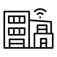 Smart Home Line Icon Design