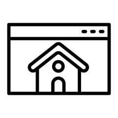 Homepage Line Icon Design