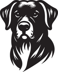 Dog vector art illustration icon 2024