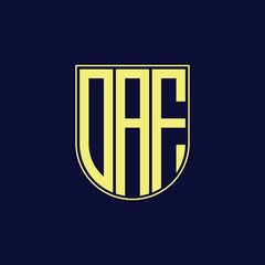 daf letter logo design
