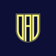 da letter logo design