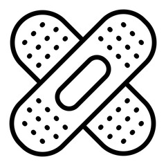 Plaster Line Icon Design