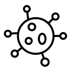 Virus Line Icon Design