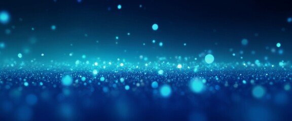 Center twinkle blue star Dreamlike soft focus starburst with bok