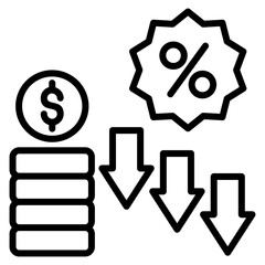 Deflation Icon
