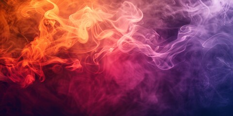 Fototapeta premium Unique Fantastical Vibrant Ethereal Colorful Background with Artistic Yellow, Orange, Purple, and Red Glowing Smoke, Shining with Divine Light, Representing Faith, Belief, Inclusion, Freedom, Jesus, H