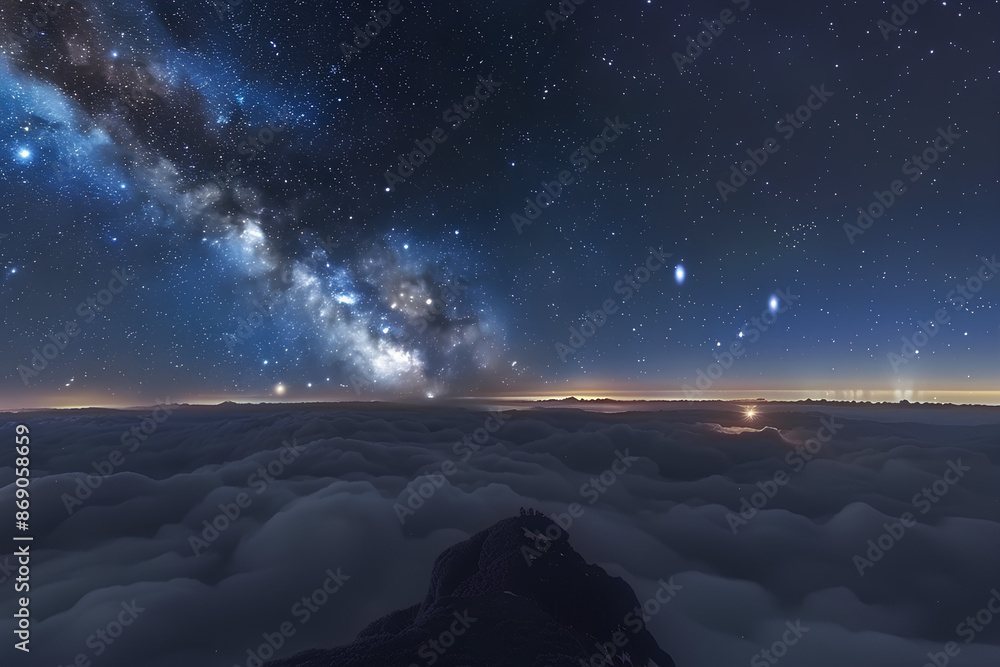 Poster a cosmic confluence of energy, where the boundaries between realities blur and anything is possible.