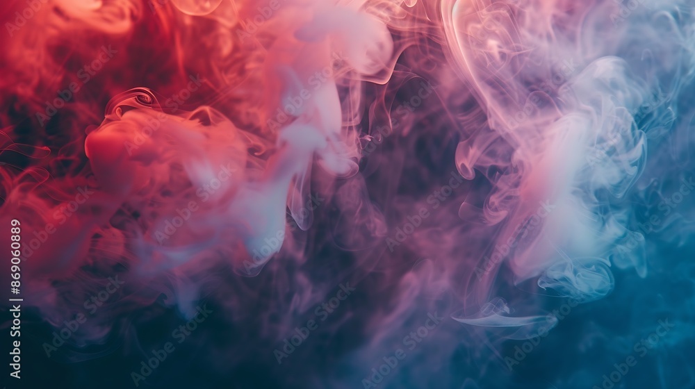 Poster atmospheric smoke abstract color background closeup : generative ai