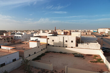 Obraz premium Panoramic view of the center of Nouakchott, Mauritania, West Africa