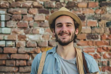 Portrait of Young man with grocery bag